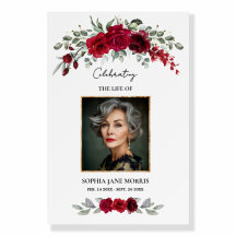 Planches de mousse funéraire aux roses rouges de B