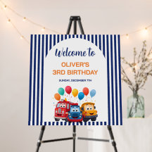 Planches en mousse pour thème d'anniversaire avec