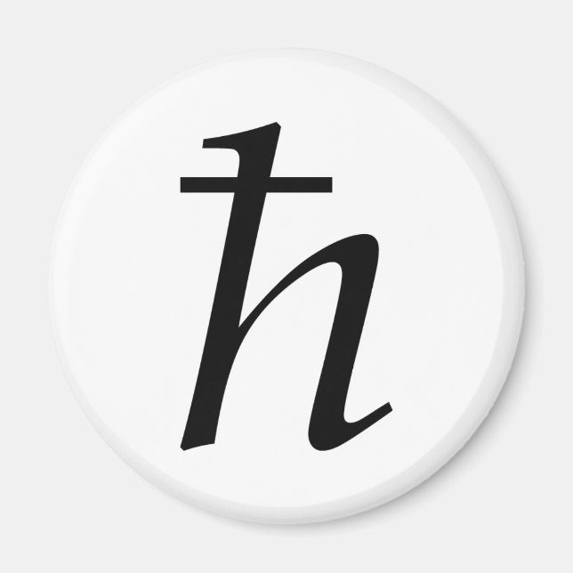 Planck's Constant (reduced) Magnet (Front)