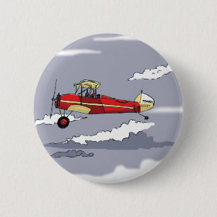 plane 2 inch round button