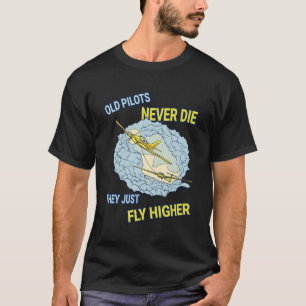 Plane Airplane Flying Pilot Aircraft Aviation Old T-Shirt