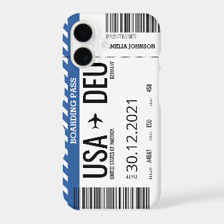 Plane Boarding Ticket (Personalize) Case-Mate iPho