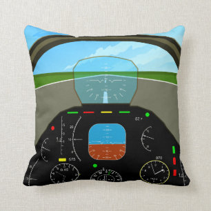 Plane Cockpit Pillow