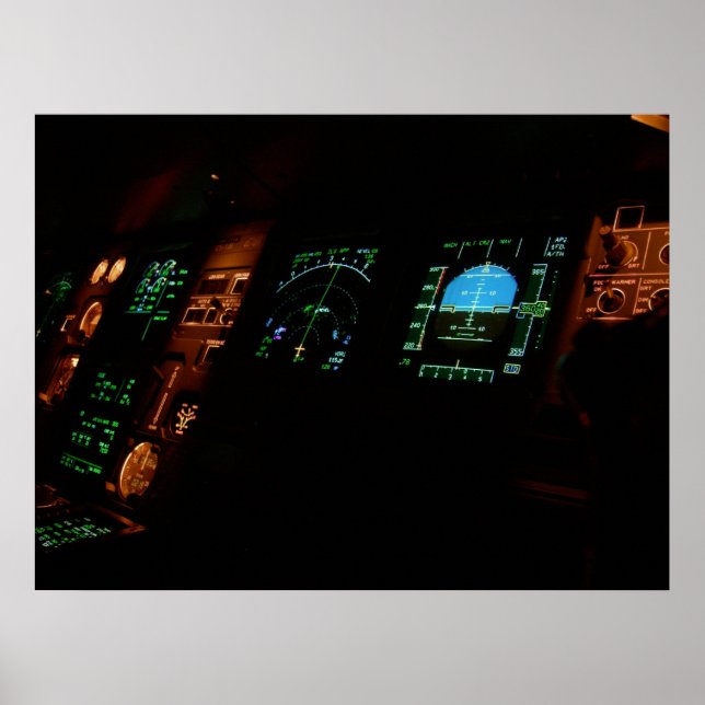 Plane Cockpit Poster (Front)
