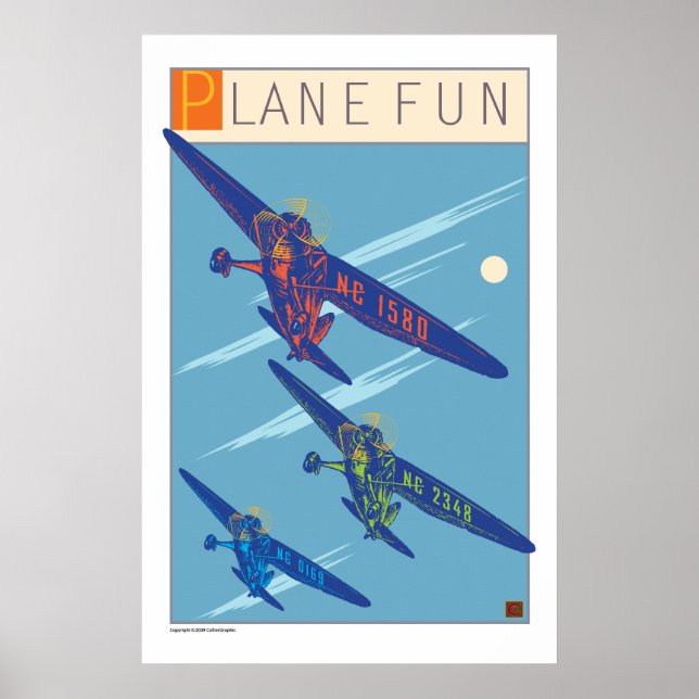 Plane Fun-Print Poster (Front)