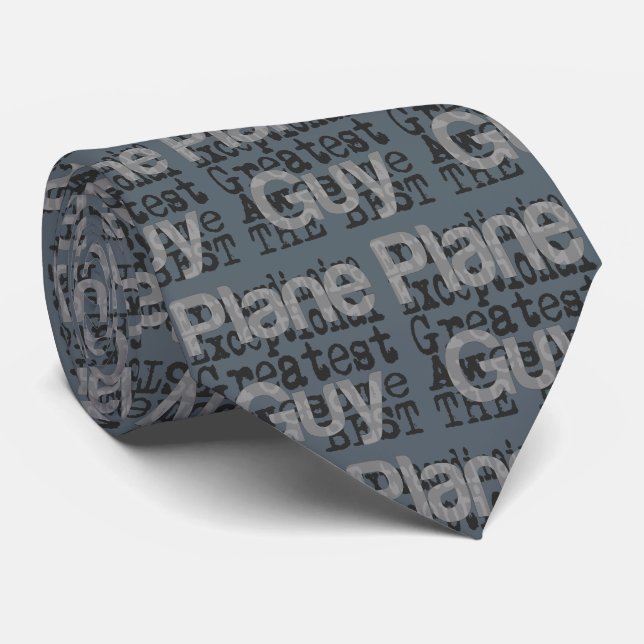 Plane Guy Extraordinaire Tie (Rolled)