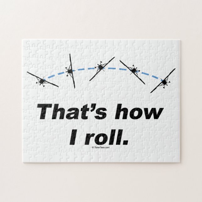 Plane How I Roll Jigsaw Puzzle (Horizontal)