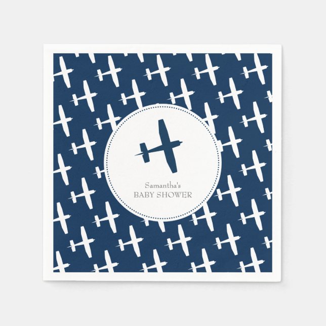 Plane ı Party Napkins (Front)