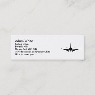 Plane Mini Business Card