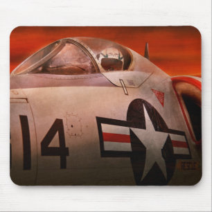 Plane - Pilot - Airforce - Go get em Tiger Mouse Pad