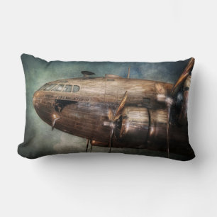 Plane - Pilot - The flying cloud Lumbar Pillow