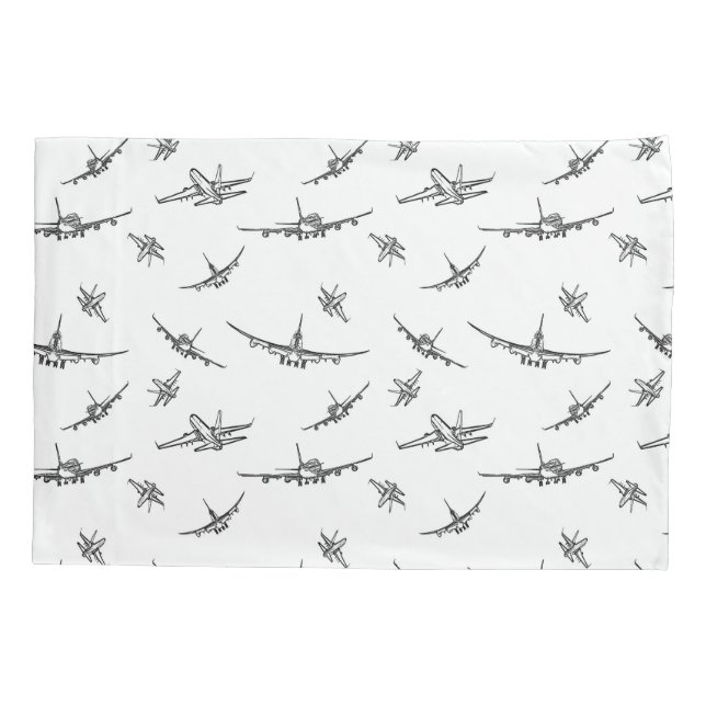 Plane Sketches // Pillowcase (Back)