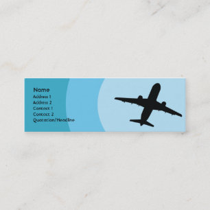 Plane - Skinny Mini Business Card