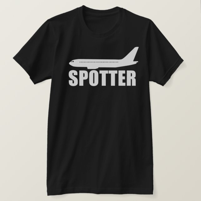 Plane Spotter Airplane T-Shirt (Design Front)