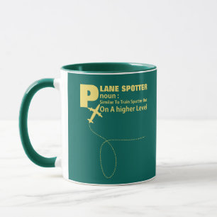 Plane Spotter Definition Funny Graphic Mug