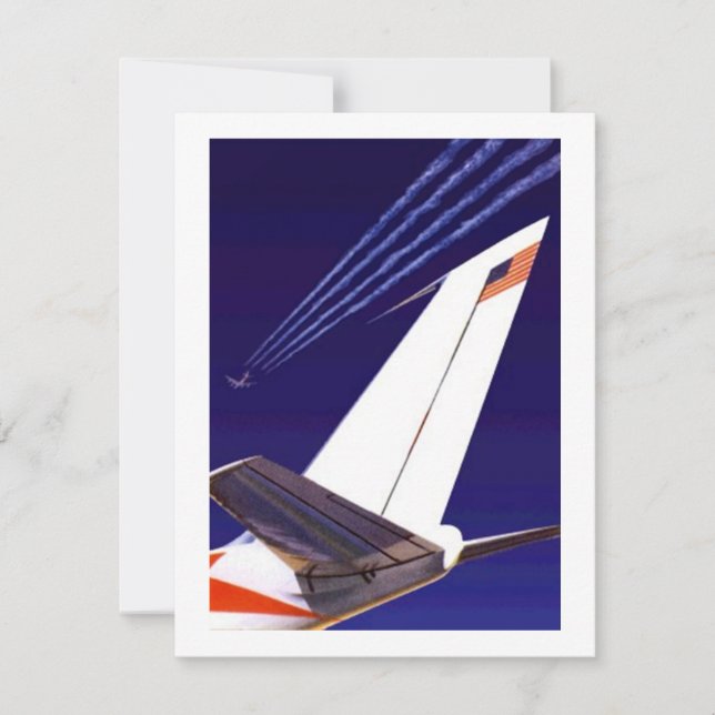 PLANE TAILS & TRAILS PARTY INVITATION EZ2CUSTOMIZE (Front)