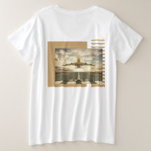 Plane Theme design Plus Size T-Shirt