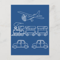 Plane, Train and Car Design ~ editable background