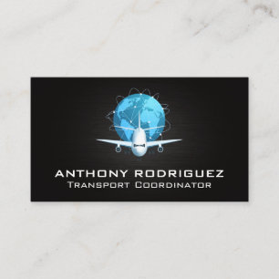 Plane Transport   Shipping  Business Card