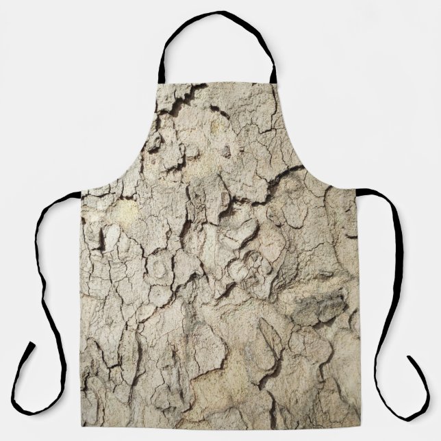 Plane tree camouflage looks bark pattern apron (Front)