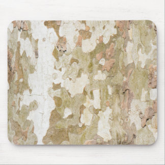 Plane tree camouflage looks bark pattern mouse pad