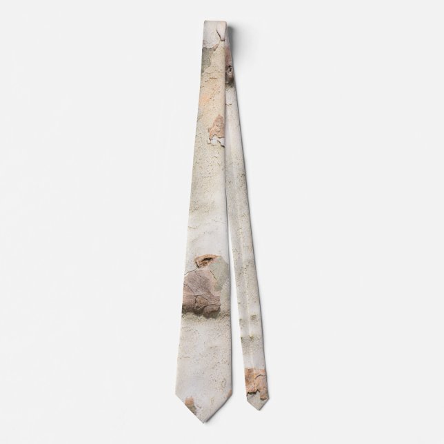 Plane tree camouflage looks bark pattern tie (Front)