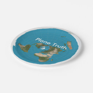 Plane Truth Azimuthal Equidistant Paper Plate Maps