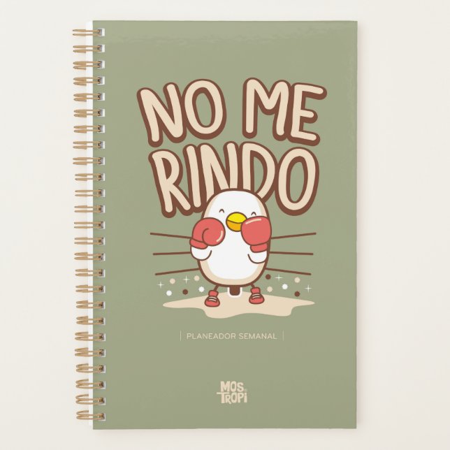 Planeador Semanal Mostropi No me rindo Planner (Front)