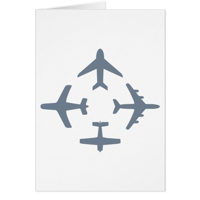 Planes 4 Folding Card (Front)