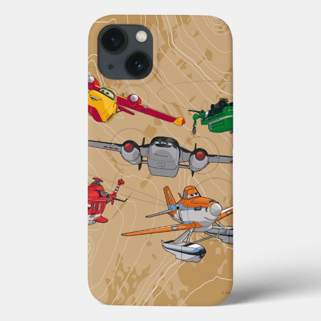Planes Group Case-Mate iPhone Case (Back)