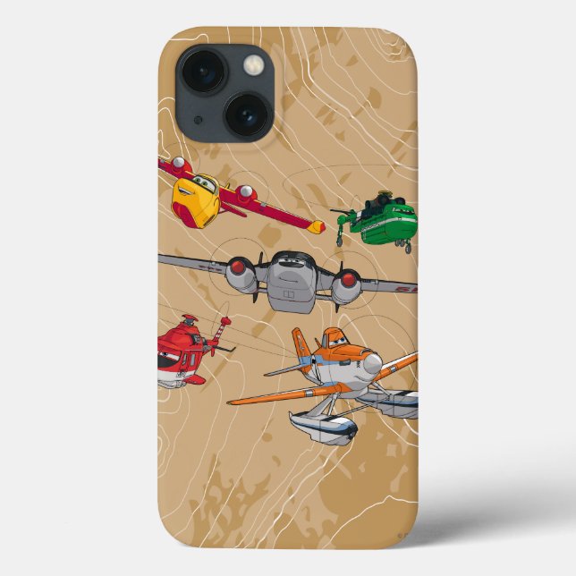 Planes Group Case-Mate iPhone Case (Back)