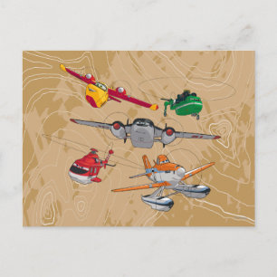 Planes Group Postcard