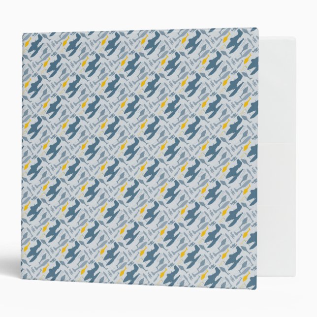 Planes Silhouettes Pattern Binder (Front/Inside)