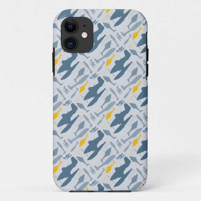 Planes Silhouettes Pattern Case-Mate iPhone Case (Back)