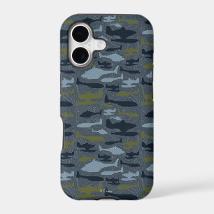Planes Silhouettes Topographical Pattern