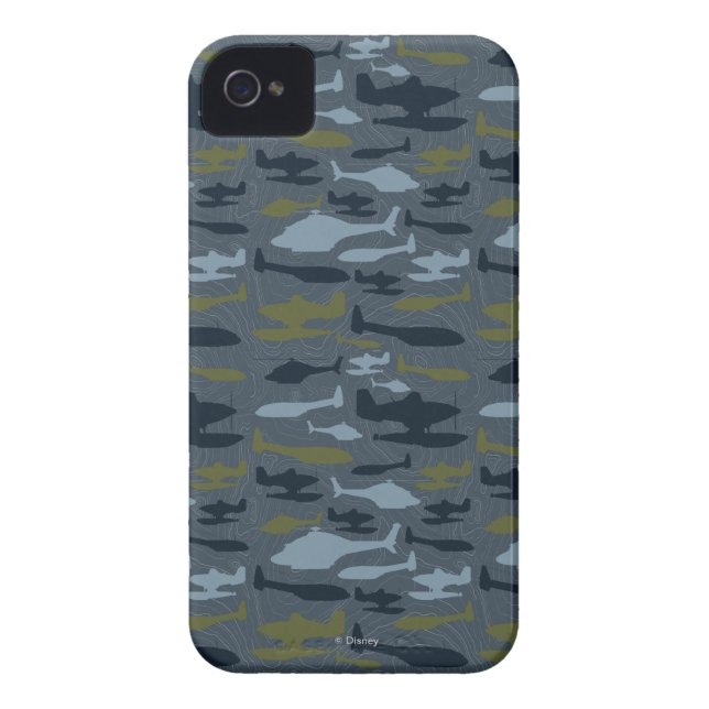 Planes Silhouettes Topographical Pattern Case-Mate iPhone Case (Back)
