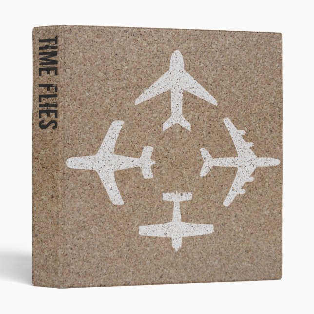 Planes (Time Flies) Avery Binder Template (Front/Spine)