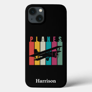Planes,Typography,Aviation,Minimalist,Personalized iPhone 13 Case