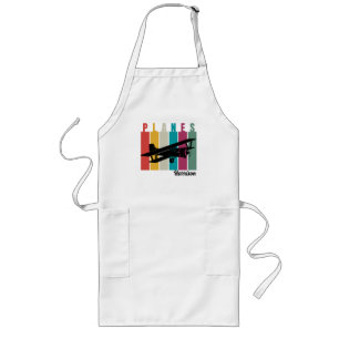 Planes,Typography,Aviation,Minimalist,Personalized Long Apron