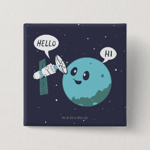 Planet 2 Inch Square Button