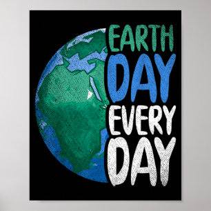 Planet Anniversary Earth Day Everyday Earth Day Poster