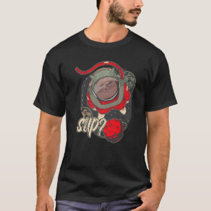 Planet Astronaut Space Cat Kids Astrology T-Shirt