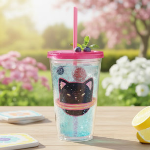Planet Cat Acrylic Tumbler