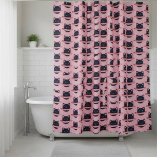 Planet Cat Shower Curtain