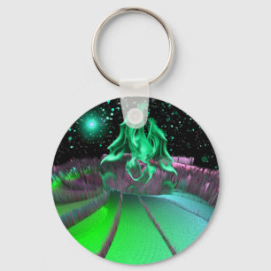 Planet Chlorboniev Green Keychain