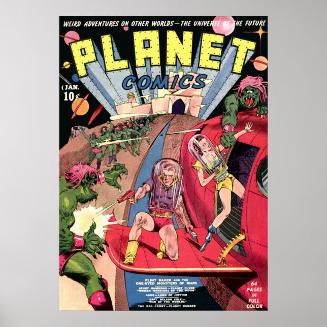 Planet Comics Poster (Front)