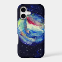 Planet Coque, Aquarelle Cosmos Art