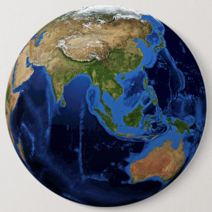 Planet Earth 6 Inch Round Button