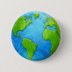 Planet Earth Badge 2 Inch Round Button