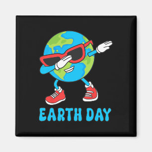 Planet Earth Birthday Day Dab Groovy Dabbing Boys  Magnet